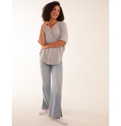 Zip Front Top Zip Front Top