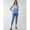 Sleeveless Polka Dot Top With Tie Neck Sleeveless Polka Dot Top With Tie Neck