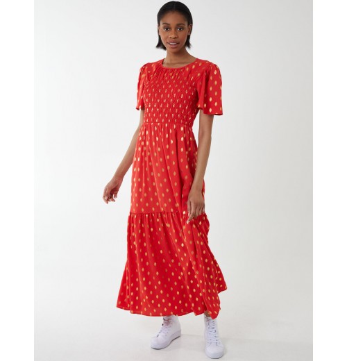 Angel Sleeve Tiered Maxi Dress Angel Sleeve Tiered Maxi Dress