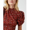 Leopard Print Ruched Side Midi Dress Leopard Print Ruched Side Midi Dress
