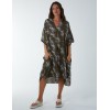 Printed Collar Tunic Dress Printed Collar Tunic Dress