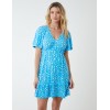 Trapeze Button Through Raglan Mini Dress Trapeze Button Through Raglan Mini Dress