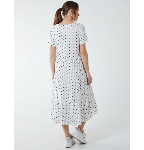 Tiered Smock Midi Dress Tiered Smock Midi Dress
