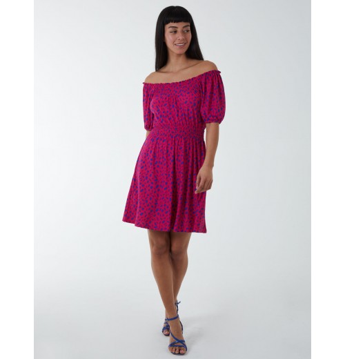 Scoop Shirred Blouse Mini Dress Scoop Shirred Blouse Mini Dress