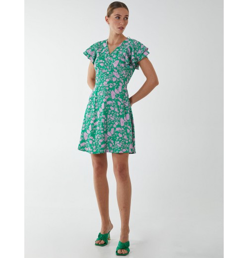 Wrap Ruffle Mini Dress Wrap Ruffle Mini Dress