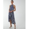 Abstract Print Halter Neck Midi Wrap Dress Abstract Print Halter Neck Midi Wrap Dress