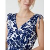 Wrap Front Midi Dress With Ruffle Hem Wrap Front Midi Dress With Ruffle Hem