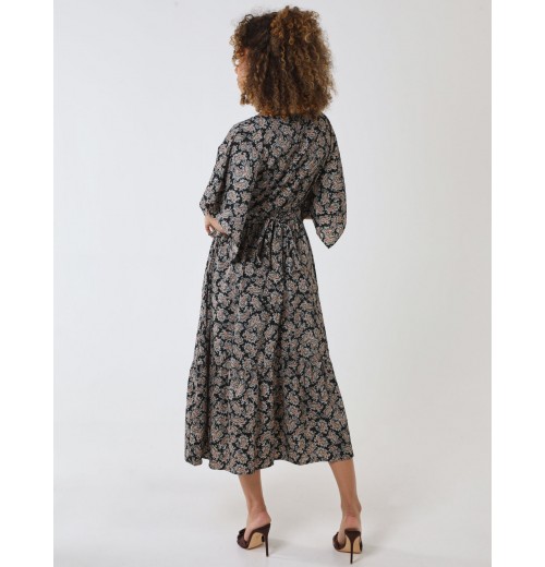 Crochet Bust Kimono Sleeve Dress Crochet Bust Kimono Sleeve Dress