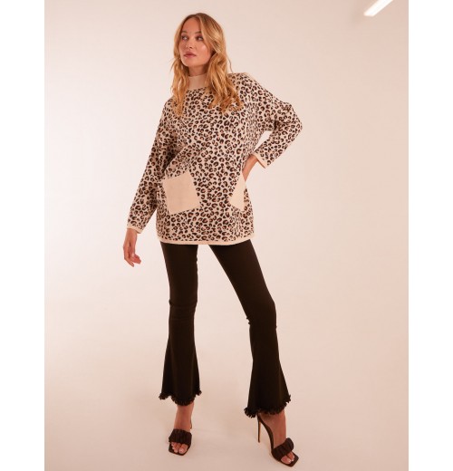 Animal Print Pocket Jumper Animal Print Pocket Jumper