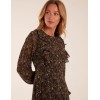 Frill Top Detail Midi Dress Frill Top Detail Midi Dress