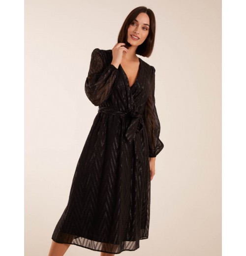 Lurex Wrap Midi Dress Lurex Wrap Midi Dress