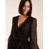 Lurex Wrap Midi Dress Lurex Wrap Midi Dress
