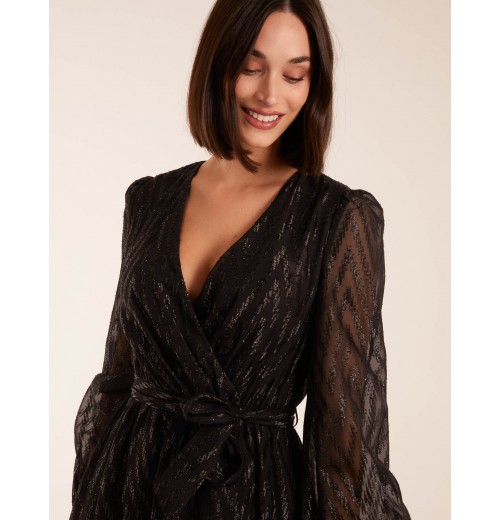 Lurex Wrap Midi Dress Lurex Wrap Midi Dress