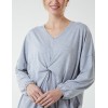 Twist Front Cotton Tunic With Side Pocket Twist Front Cotton Tunic With Side Pocket