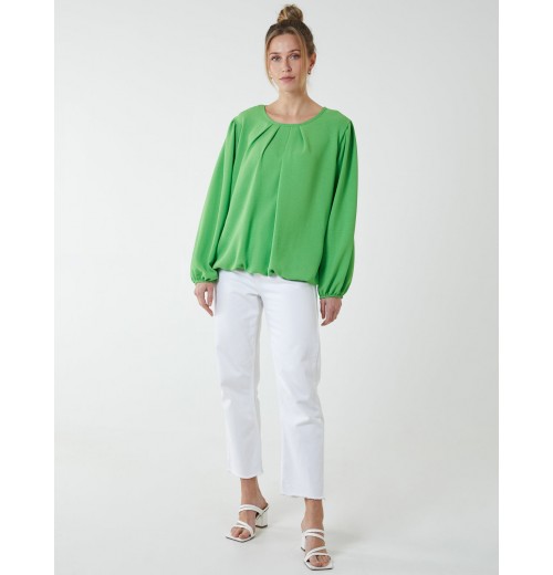 Elasticated Blouson Hem Blouse Elasticated Blouson Hem Blouse