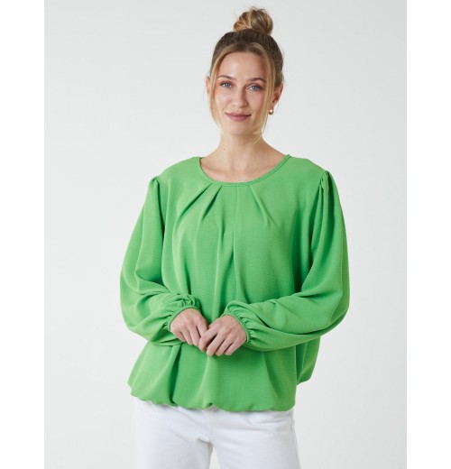 Elasticated Blouson Hem Blouse Elasticated Blouson Hem Blouse