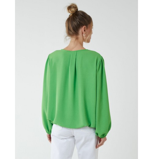 Elasticated Blouson Hem Blouse Elasticated Blouson Hem Blouse