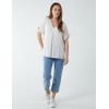 Satin Trim V Neck Top Satin Trim V Neck Top