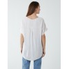 Satin Trim V Neck Top Satin Trim V Neck Top