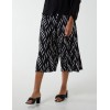 Pleated Abstract Wide Leg Trousers Pleated Abstract Wide Leg Trousers