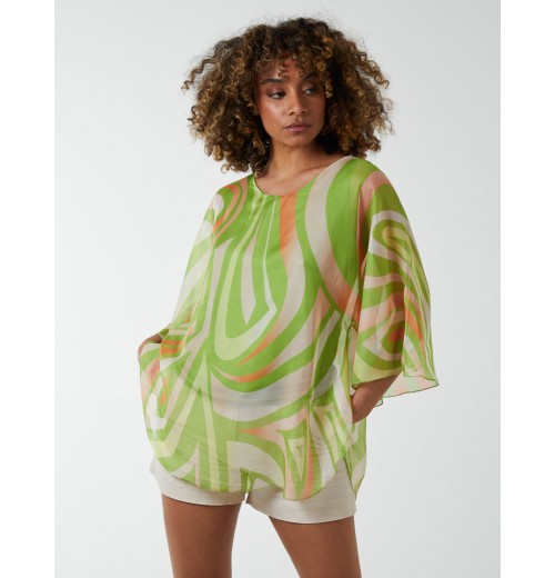 Marble Wide Neck Top Marble Wide Neck Top