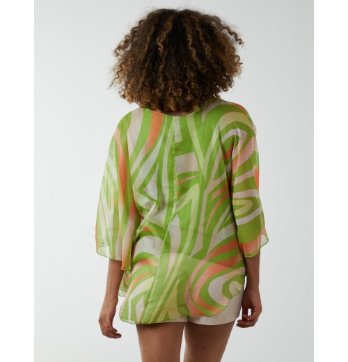 Marble Wide Neck Top Marble Wide Neck Top