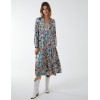 Multi Tiered Abstract Print Midi Dress Multi Tiered Abstract Print Midi Dress