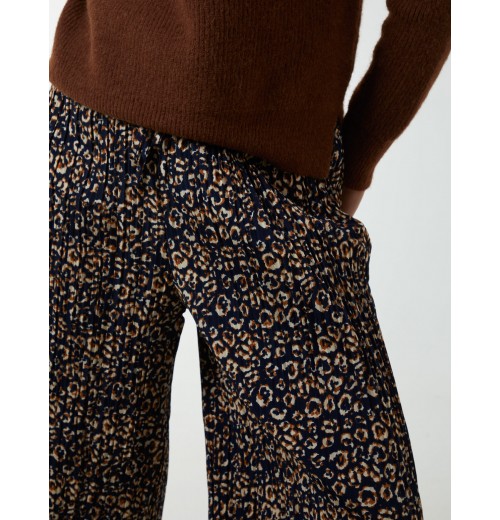 Animal Print Cropped Trousers Animal Print Cropped Trousers