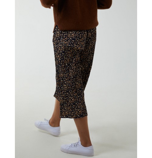 Animal Print Cropped Trousers Animal Print Cropped Trousers