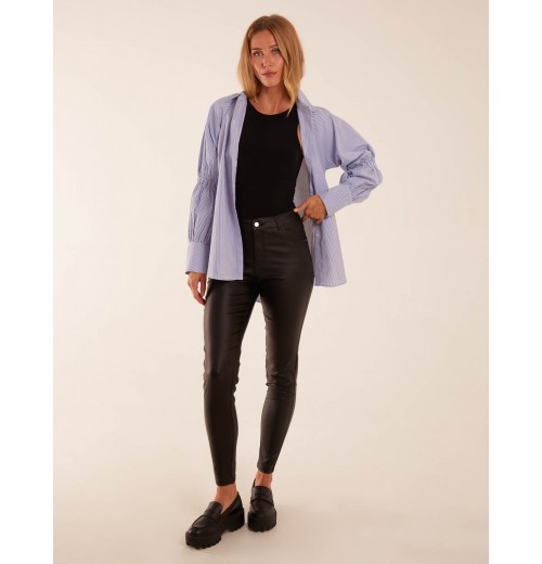 PU Mid Rise Coated Skinny Jeans PU Mid Rise Coated Skinny Jeans
