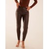PU Mid Rise Coated Skinny Jeans PU Mid Rise Coated Skinny Jeans