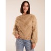 Fluffy Round Neck Cuff Sleeve Jumper Fluffy Round Neck Cuff Sleeve Jumper