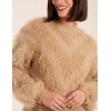 Fluffy Round Neck Cuff Sleeve Jumper Fluffy Round Neck Cuff Sleeve Jumper