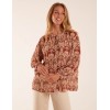 Twist Hem Print Blouse Twist Hem Print Blouse