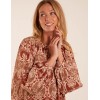 Twist Hem Print Blouse Twist Hem Print Blouse