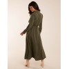 Drawstring Button Through Shirt Maxi Dress Drawstring Button Through Shirt Maxi Dress