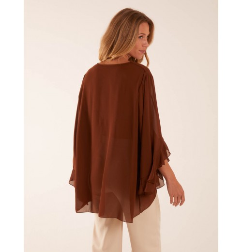 Frill Sleeve V Neck Blouse Frill Sleeve V Neck Blouse