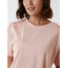 Embellished Shoulder Basic Top Embellished Shoulder Basic Top