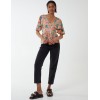 Button Front Batwing Peplum Top Button Front Batwing Peplum Top