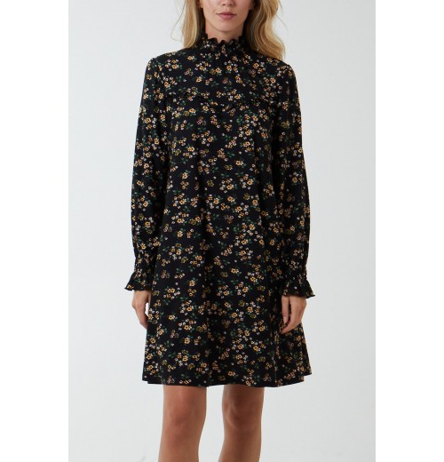 Sweetheart Shirred Mini Trapeze Dress Sweetheart Shirred Mini Trapeze Dress