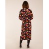 Wrap Batwing Midi Dress With Side Split Wrap Batwing Midi Dress With Side Split