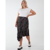 Curve Asymmetric Hem Midi Skirt Curve Asymmetric Hem Midi Skirt