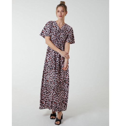Shirred Waist Butterfly Sleeve Dress Shirred Waist Butterfly Sleeve Dress