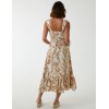 Tropical Print Button Front Dress Tropical Print Button Front Dress