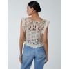 Crochet Frill Detail Vest Crochet Frill Detail Vest