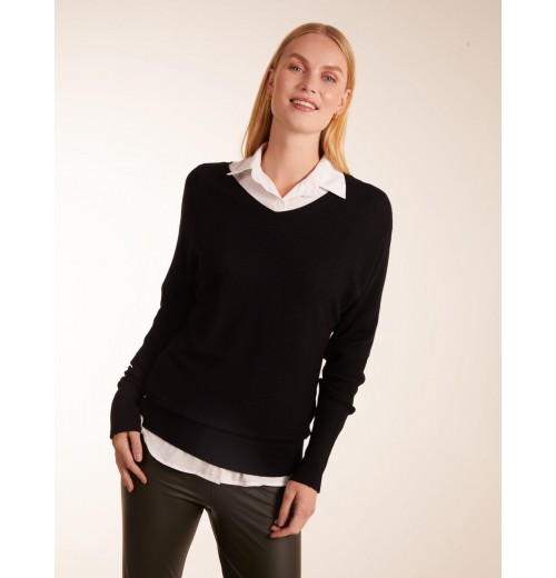 V Neck Ribbed Jumper V Neck Ribbed Jumper