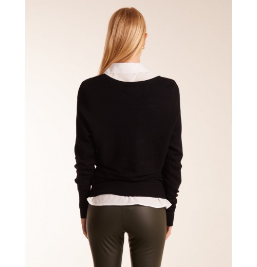 V Neck Ribbed Jumper V Neck Ribbed Jumper