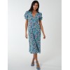 Frill Puff Sleeve Midi Dress Frill Puff Sleeve Midi Dress