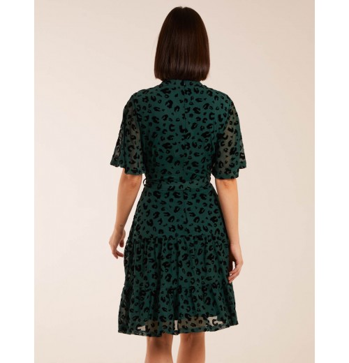 Angel Sleeve Velvet Burnout Dress Angel Sleeve Velvet Burnout Dress