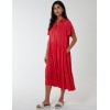 Drop Waist Tiered Midi Dress Drop Waist Tiered Midi Dress